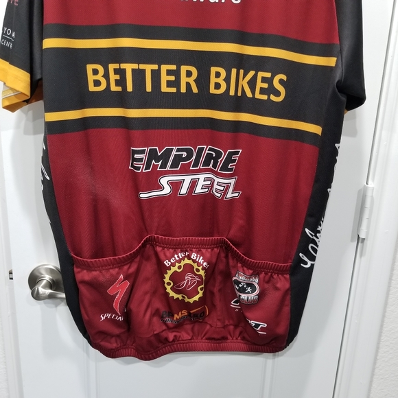 AB Pro Bike Cycling Jersey Zip Front 3 Pouches Short Sleeve Size 3XL - Picture 6 of 8